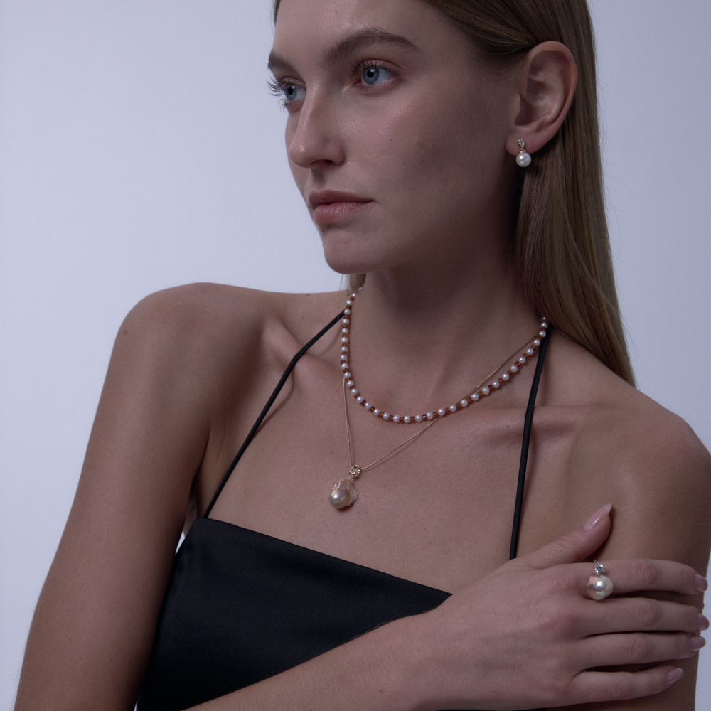 Iridescent Baroque Pearl Pendant