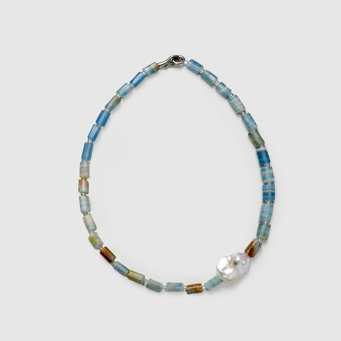 Azure Realm Stick Pearl Necklace