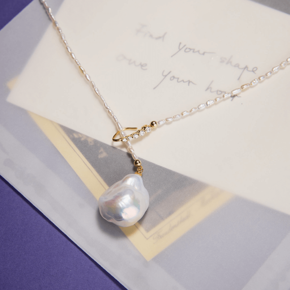 Solstice Drop Baroque Pearl Necklace