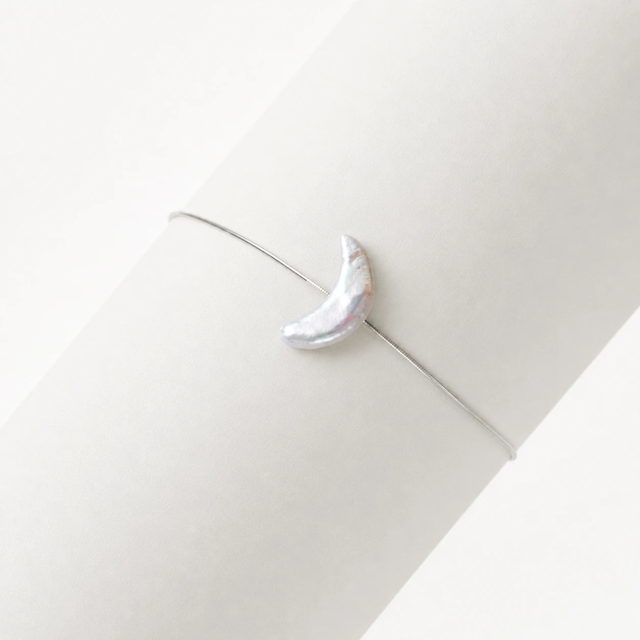 Moon baroque pearl sterling silver bracelet official studio shot
