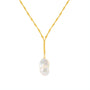 Matilda | White Baroque Pearl Necklace