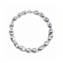 Tamsin | Gray Baroque Pearl Silver Necklace - image 1