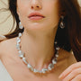 Tamsin | Gray Baroque Pearl Silver Necklace - image 2