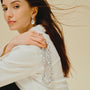 Tamsin | Gray Baroque Pearl Silver Necklace - image 4