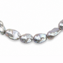 Tamsin | Gray Baroque Pearl Silver Necklace - image 5