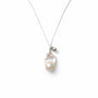 Baroque blue mini drop pearl pendant sterling silver official studio shot