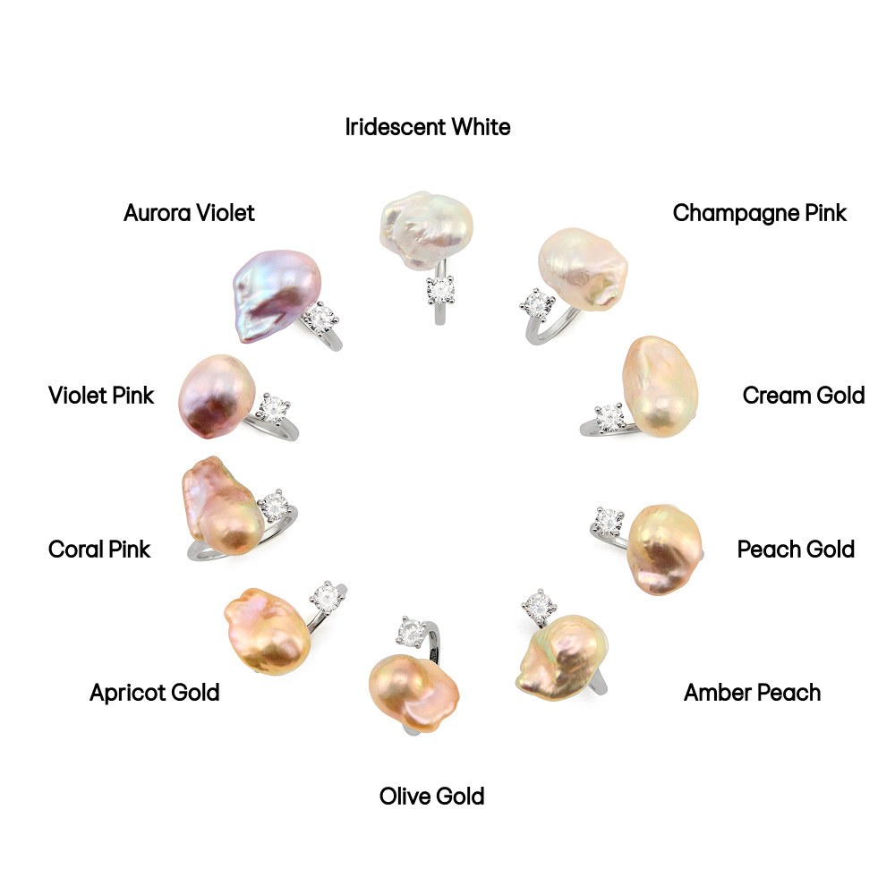 Ether | Multicolor Baroque Pearl Silver Ring