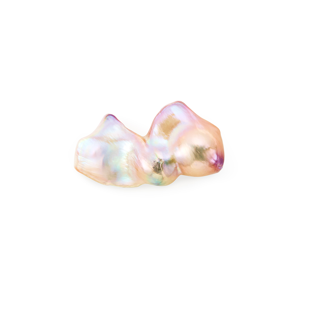 Pippa | Pink Baroque Pearl Gold Brooch - image 1