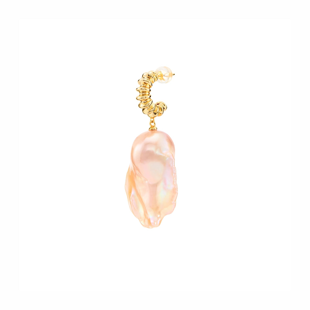 Clementine | Pink Baroque Pearl Necklace