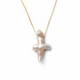 Baroque Cross Pearl Pendant · Whisper of Faith