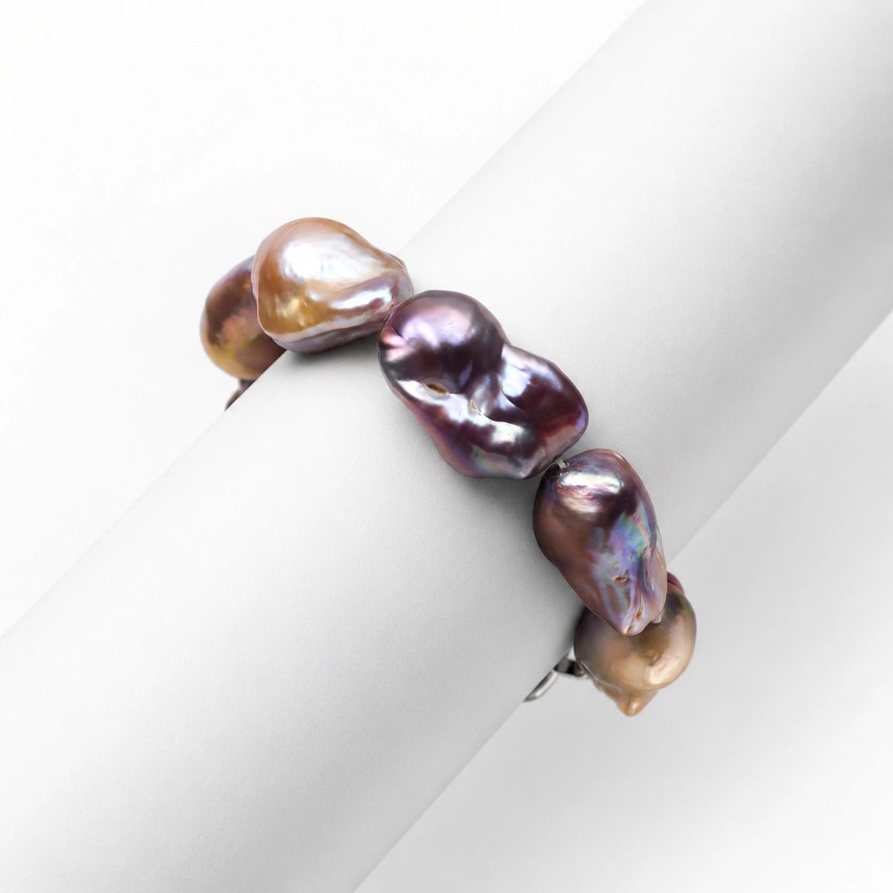 Luna | Purple Baroque Pearl Bracelet