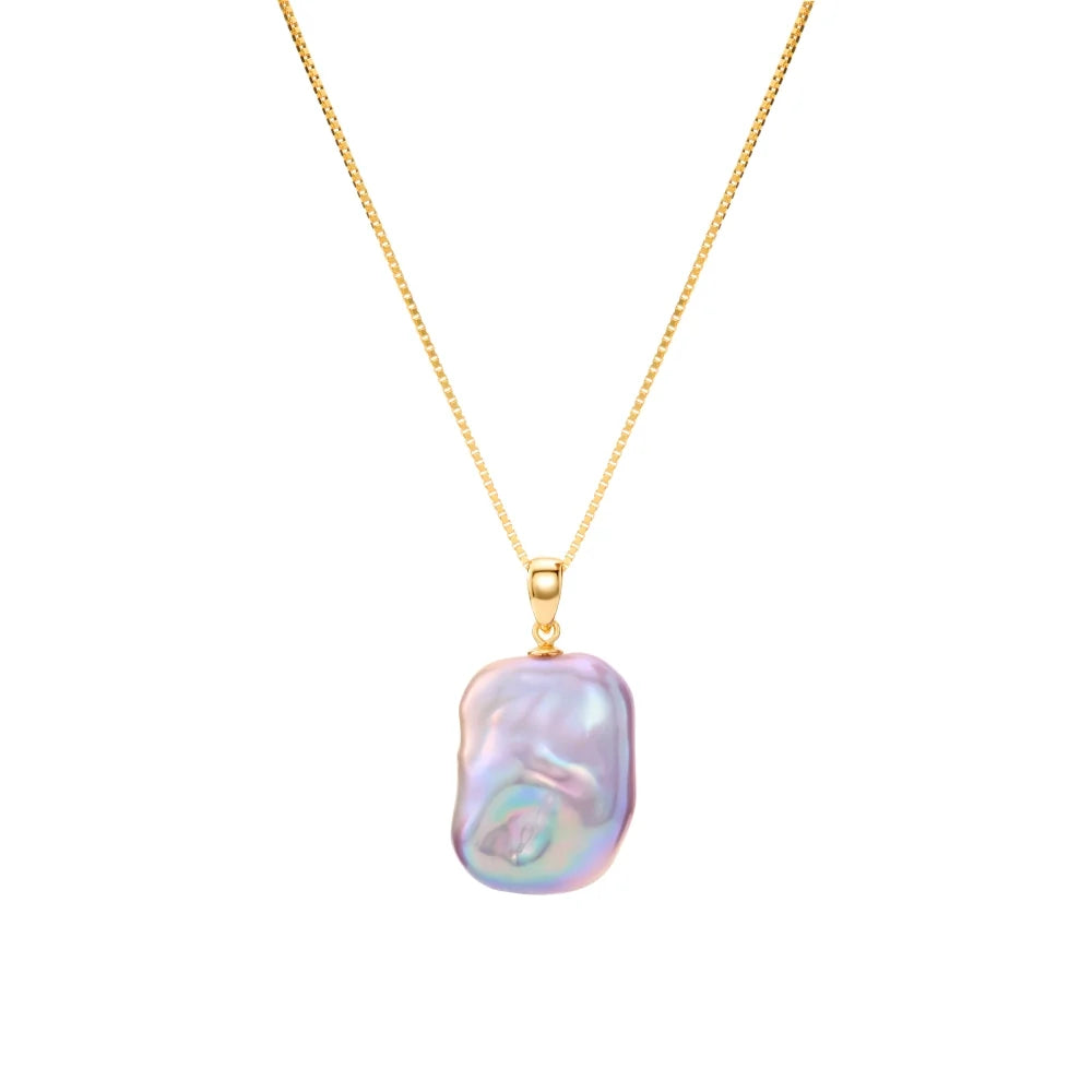 Primrose | Purple Baroque Pearl Pendant