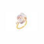 Verity | Pink Baroque Pearl Gold Ring - image 3