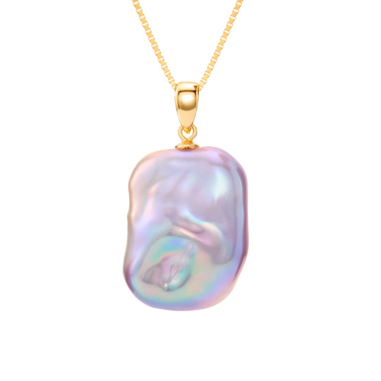 Primrose | Purple Baroque Pearl Pendant