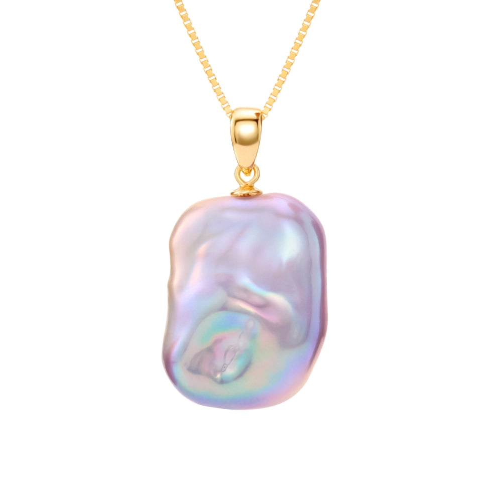 Primrose | Purple Baroque Pearl Pendant