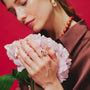 Verity | Pink Baroque Pearl Gold Ring - image 4