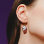 Ottilie | Purple Baroque Pearl Earrings