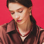 Cressida | Pink Baroque Pearl Gold Earrings - image 4
