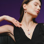 Ottilie | Purple Baroque Pearl Earrings