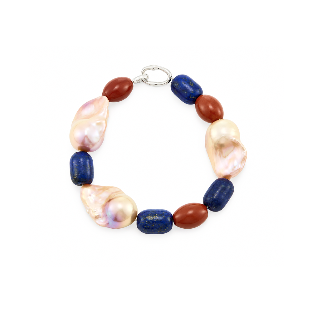 Ottilie | Multicolor Baroque Pearl Bracelet - image 1