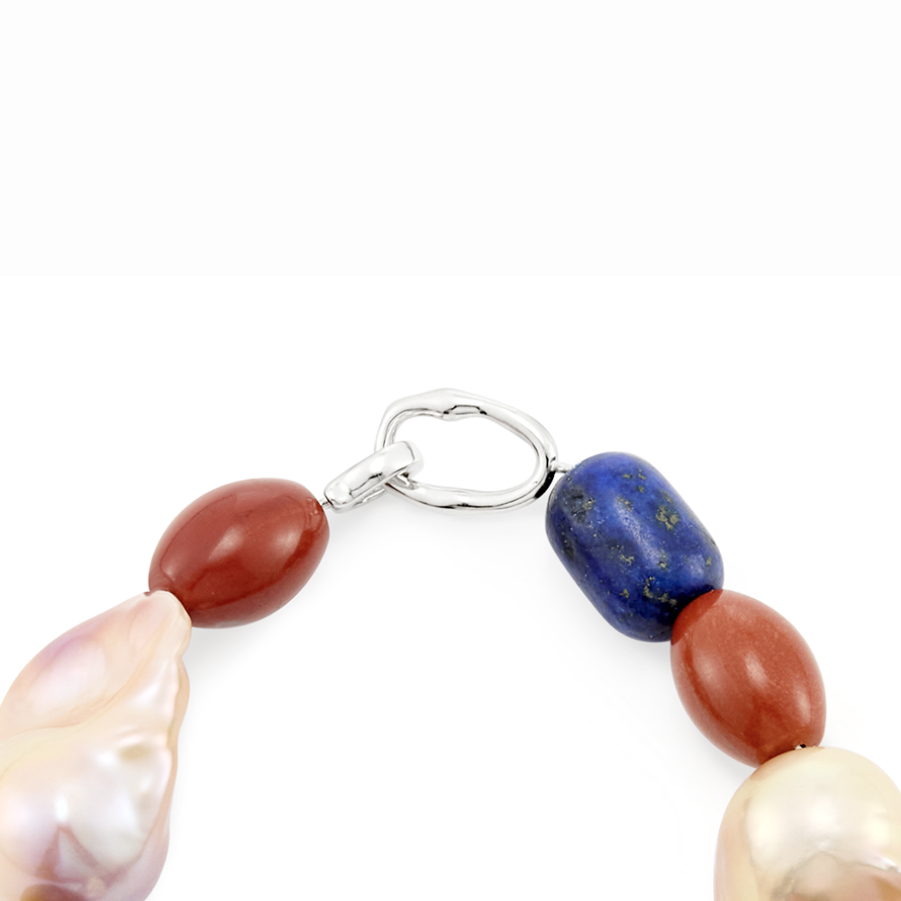 Ottilie | Multicolor Baroque Pearl Bracelet - image 3