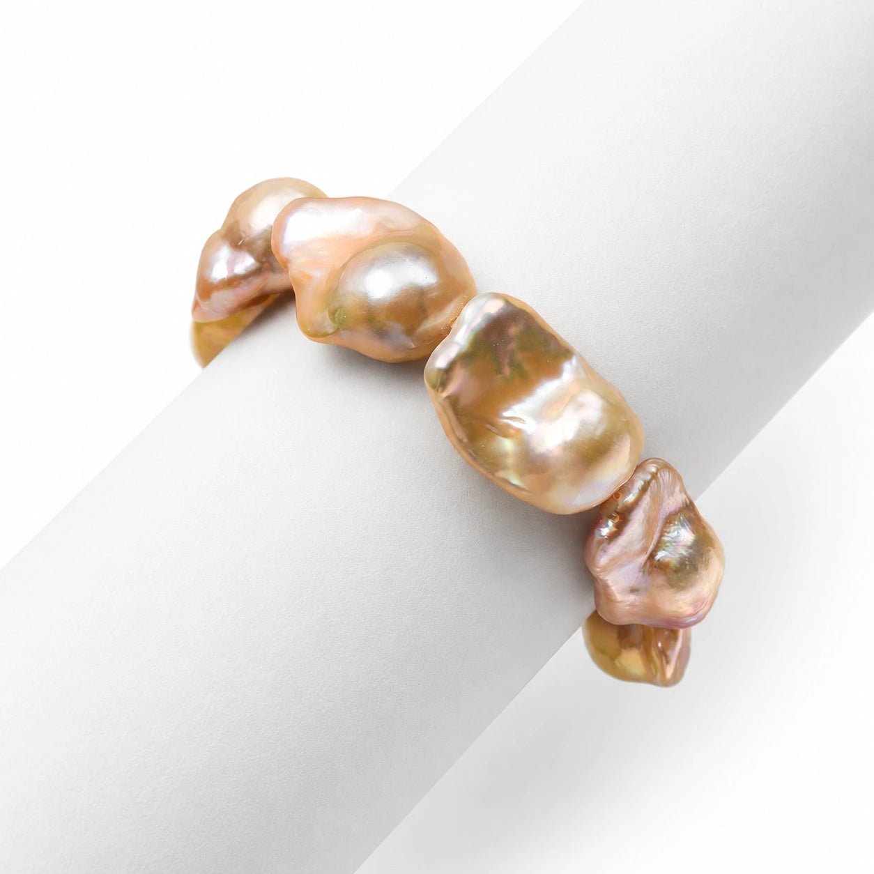 Elys | Golden Baroque Pearl Bracelet