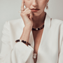 Real BAROQUE jewelry set & pearl dangle earrings for daily outfit 