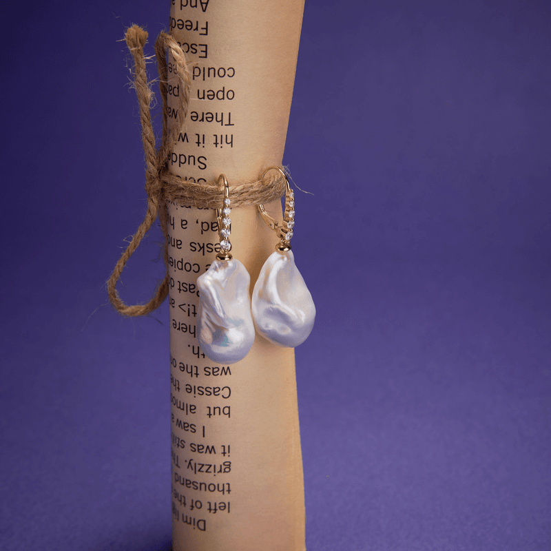 Aurora Cascade Baroque Pearl Earrings