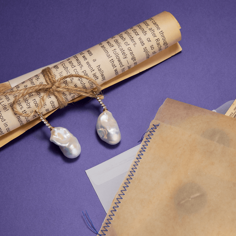 Aurora Cascade Baroque Pearl Earrings image 5