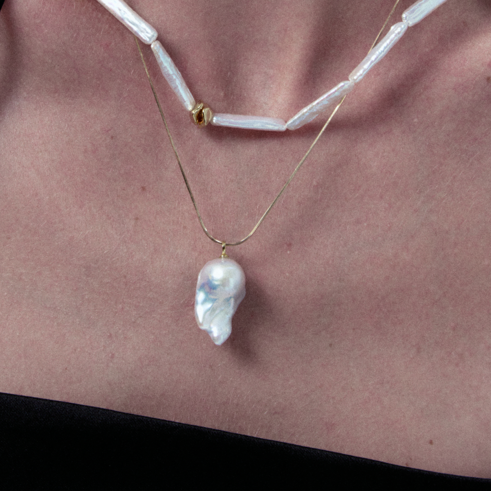 Pendentif perle baroque Aurora Drift  thumbnail 1