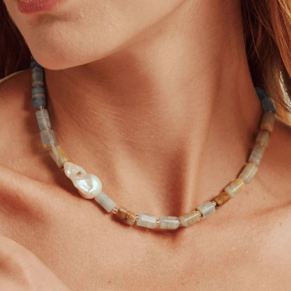 Azure necklace model view 1