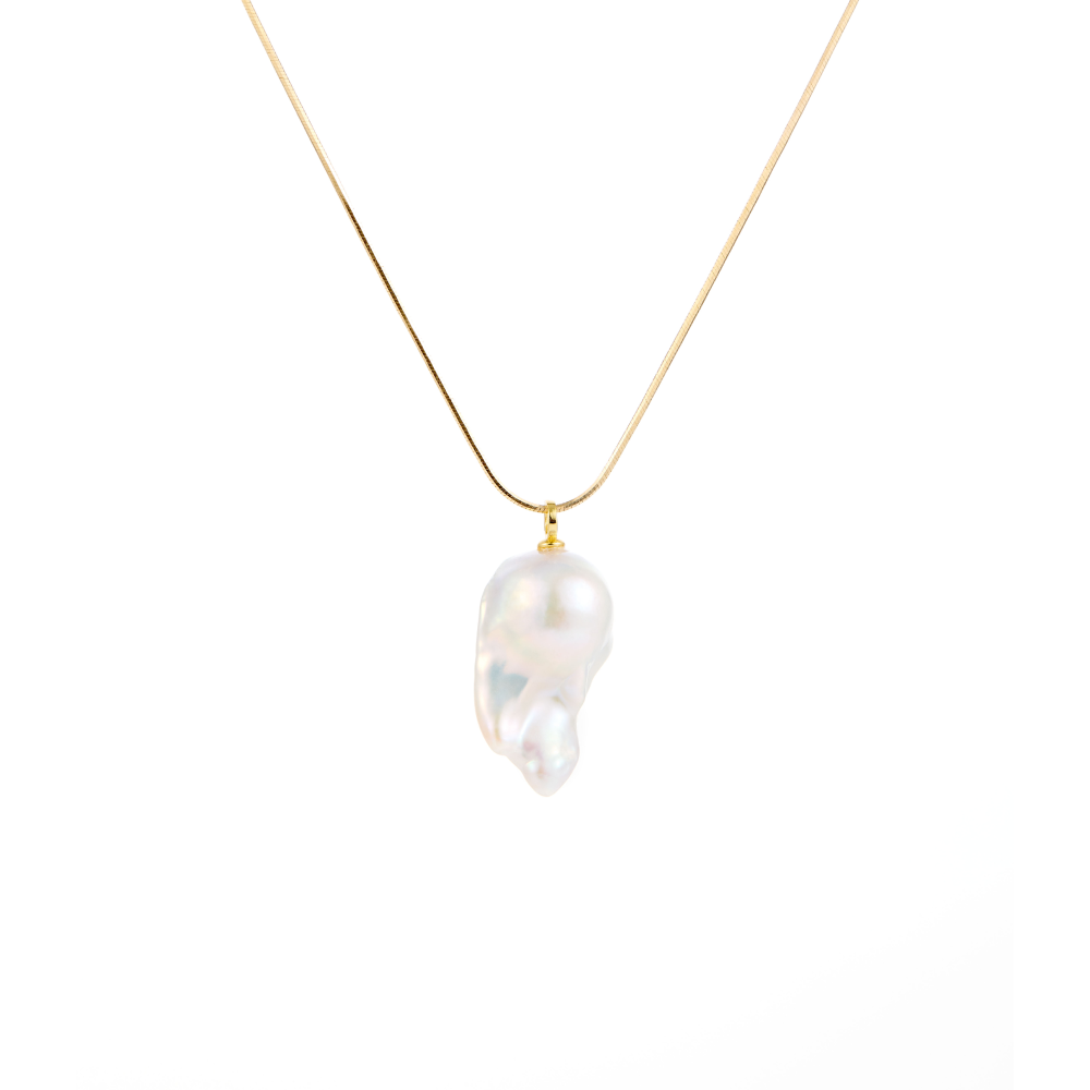 Aurora Drift Baroque Pearl Pendant