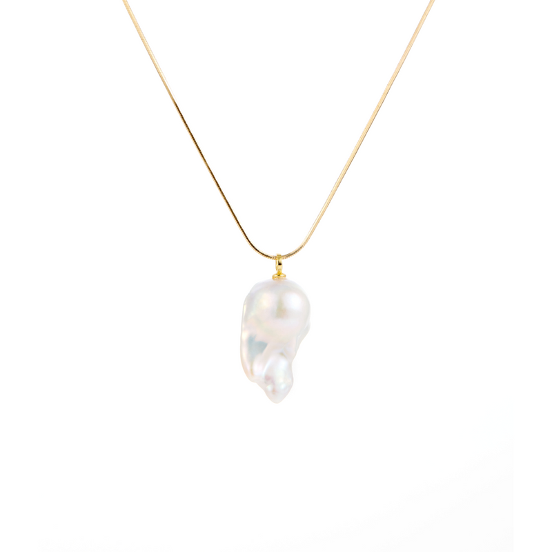 Aurora Drift Baroque Pearl Pendant