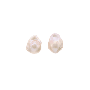 Nectar | Pink Baroque Pearl Silver Stud Earrings