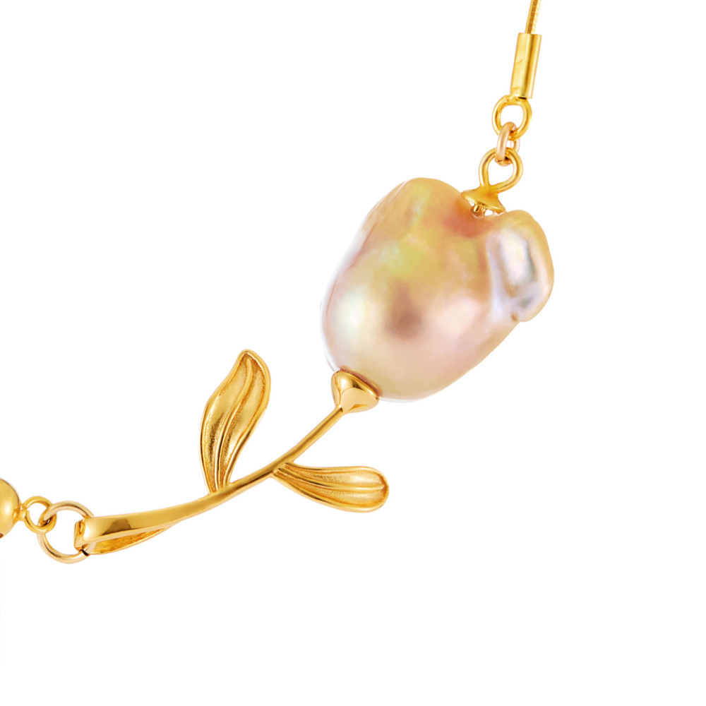 Pendentif rose baroque épanouie  thumbnail 2