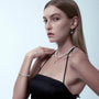 Sunlit | Gray Keshi Baroque Pearl 18k Gold Bracelet model view