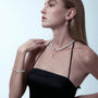 Gutta | Gray Keshi Baroque Pearl 18k Gold Pendant model view
