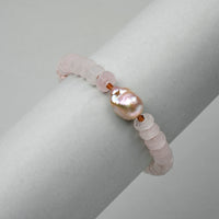 Blush Aura Baroque Pearl Bracelet main thumbnail