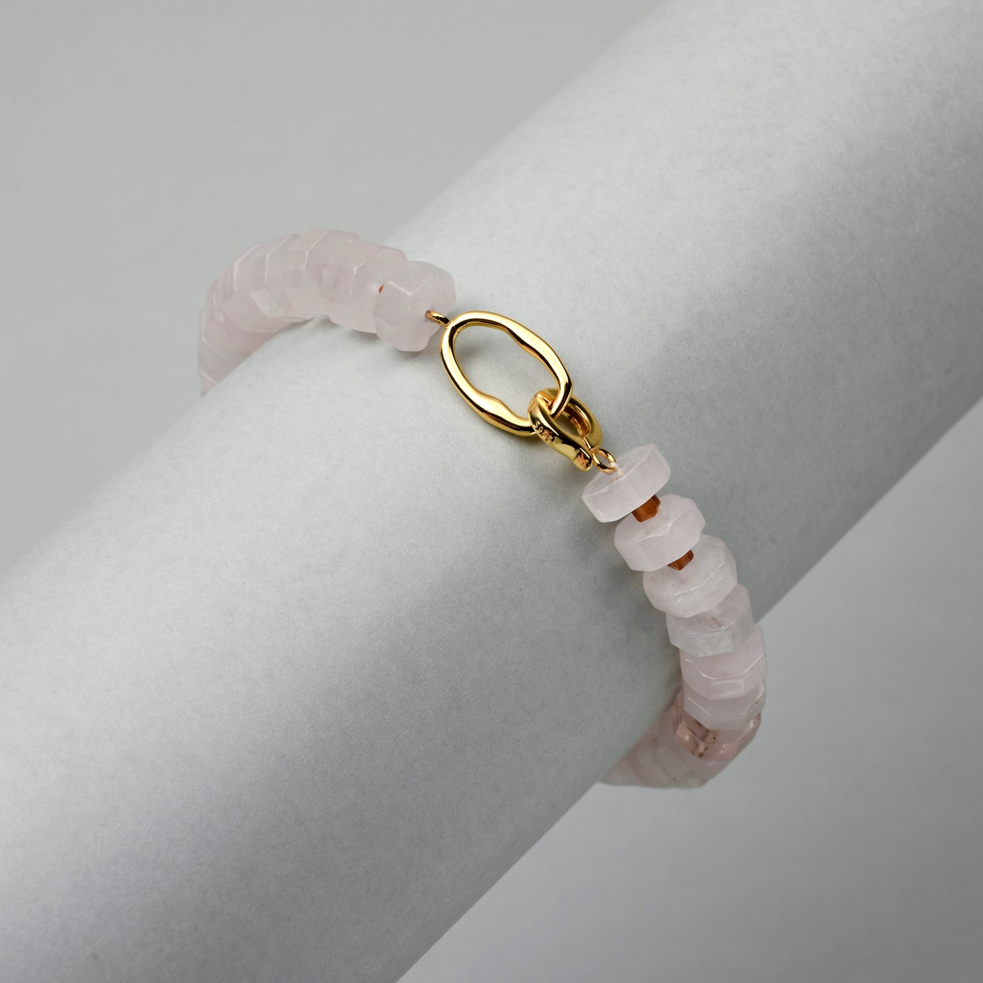 Saku | Pink Baroque Pearl 18k Gold Bracelet
