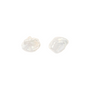 Celeste White Keshi Baroque Pearl Sterling Silver Stud Earrings 10 15mm