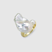 Celestial Duo Baroque Pearl Ring thumbnail 2