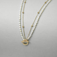 Celestial Hour Dual-Layer Pearl Necklace thumbnail 2