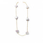 Heri | White Heart Baroque Pearl 18k Gold Chain Necklace