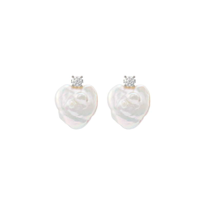 Cupid's Dream - Minimalist Baroque Pearl Silver Jewelry Set image 4
