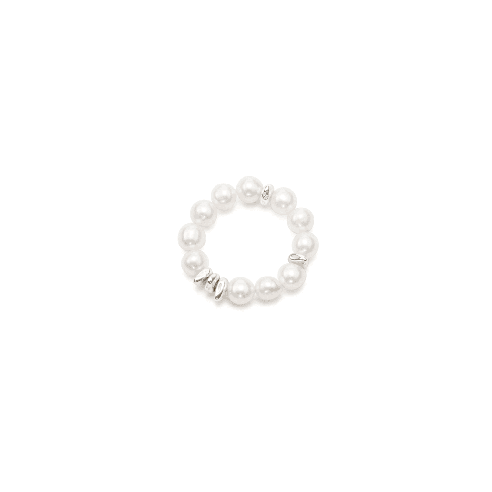 Piracee | White Oval Baroque Pearl Silver Ring main thumbnail