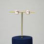 Everyday luxury flower drift natural pearl earrings