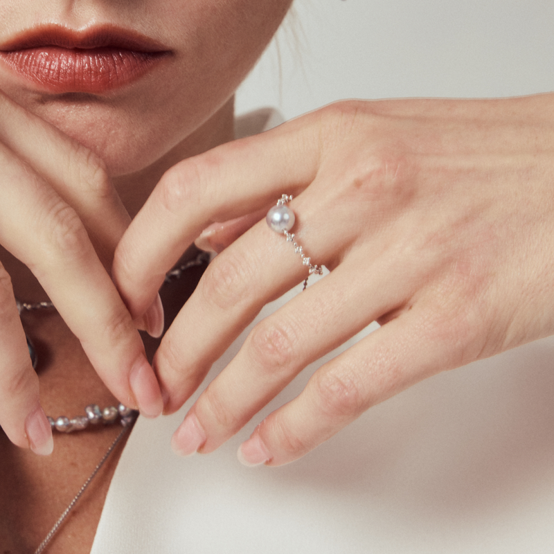 Frost Orb Baroque Ring image 3