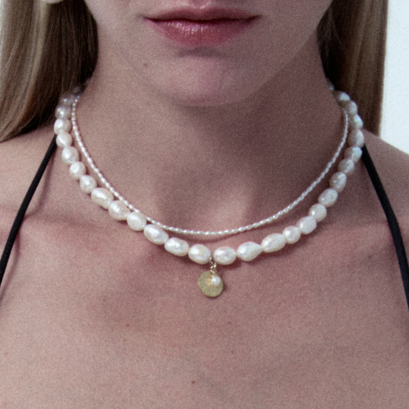 Golden Dawn Pearl Necklace