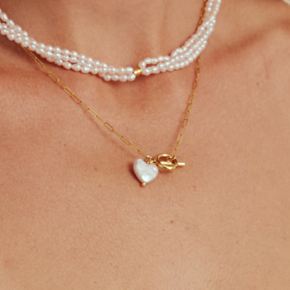 Pendentif en perle baroque Harbor Heart thumbnail 1