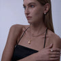 Aurora | Golden Baroque Pearl 18k Gold Pendant model view